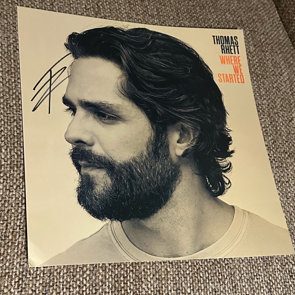 New Thomas Rhett Signed Album Cover Print